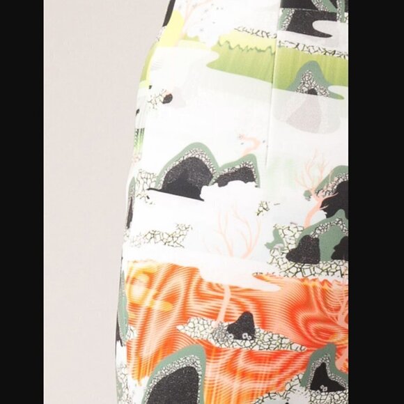 Opening Ceremony 5 Elements Colorful Print Neoprene High Rise Skinny Trousers 2 - Picture 5 of 14